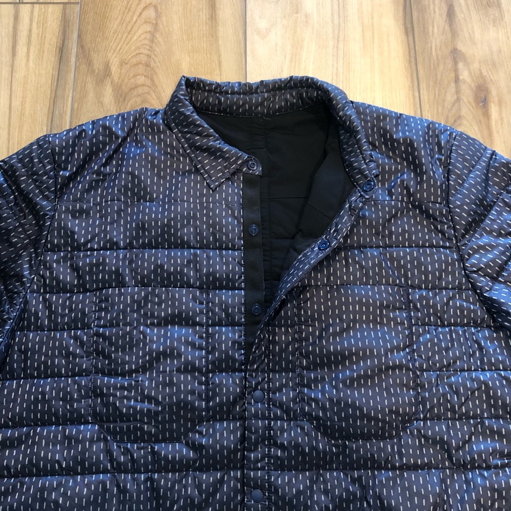 Lululemon Ukee Jacket Light Years Silver Spoon Deep Navy Quilted XXL - Picture 7 of 12